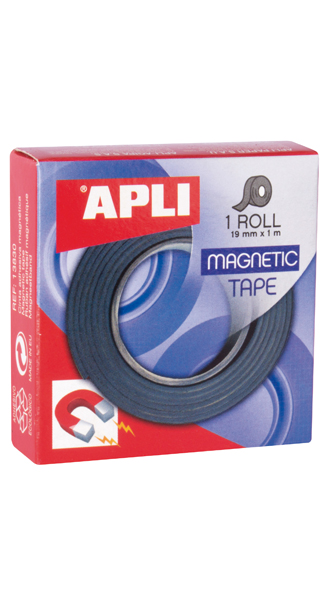 Cinta magnetica adhesiva imantada 19 mmx1 m - Material de Oficina - Material y Papelería