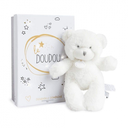 PELUCHE OSITO BLANCO EN CAJA DOUDOU