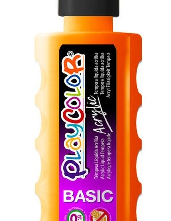 BOTE PINTURA DEDOS PLAYCOLOR 250ML NARANJA