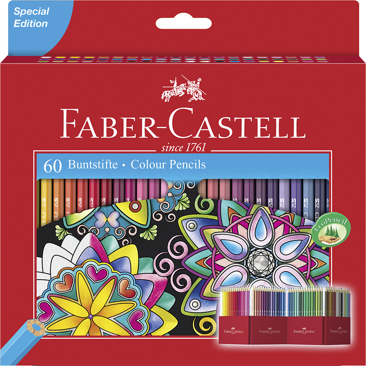 ESTUCHE 60 LAPICES COLORES FABER CASTELL