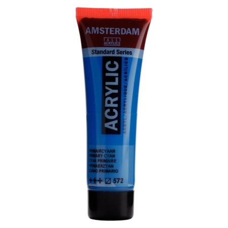 Pintura acrílica Amsterdam 20 ml cian primario