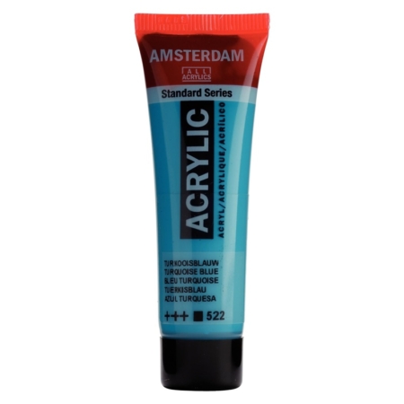 Pintura acrílica Amsterdam 20 ml azul turquesa