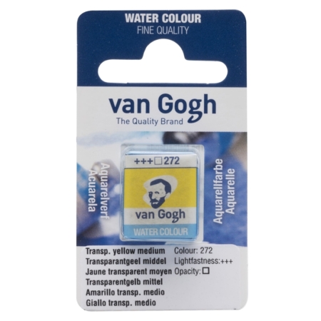 Pastilla de acuarela Van Gogh amarillo transparente medio