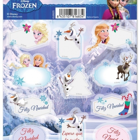 ETIQUETAS NAVIDAD FROZEN