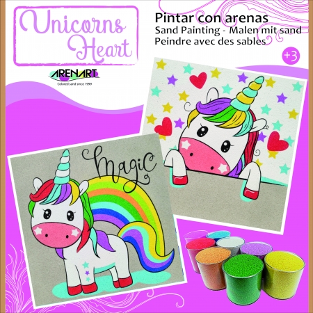 LAMINA UNICORNIO ESTRELLAS 30X30 CM TRQ-285A