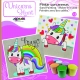 LAMINA UNICORNIO ESTRELLAS 30X30 CM TRQ-285A