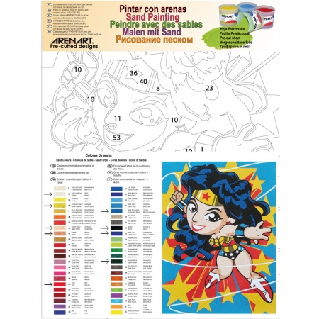 LAMINA WONDER WOMAN 30X40 CM TRQ-265E