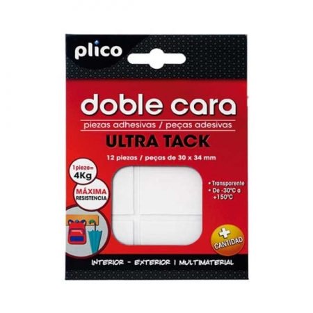 PACK 12 PIEZAS ADHESIVAS DOBLE CARA ULTRA TACK