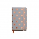 CUADERNO 90X140 LISO LOGBOOK TOPOS ROSE GREY  1145