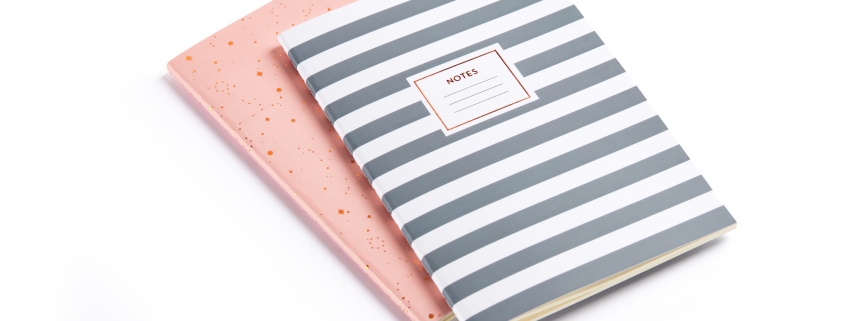 PACK 2 CUADERNOS A5 COSIDOS ROSE GREY 1309