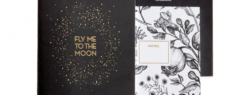 PACK 3 CUADERNOS COSIDOS A6 GOLDEN BLACK 1348