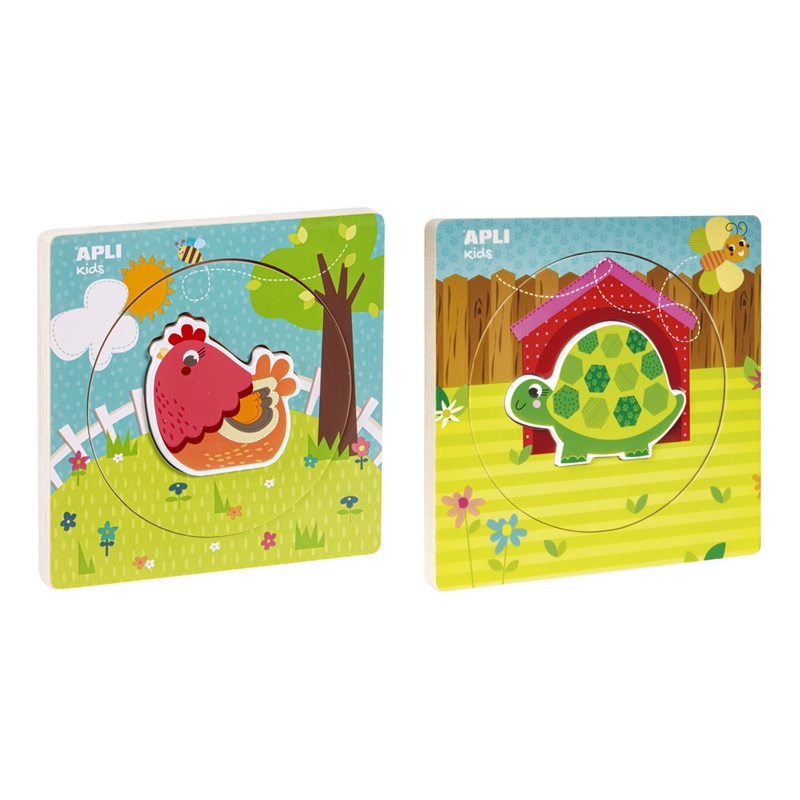 Bebe Puzzle 6 Puzzles Con Formas - Jungla — Que Regalo