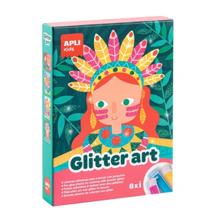 Pintar con purpurina Glitter Art