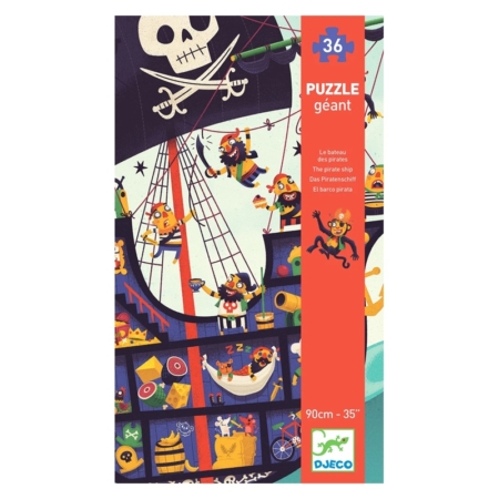 Puzzle gigante El barco pirata 36 piezas