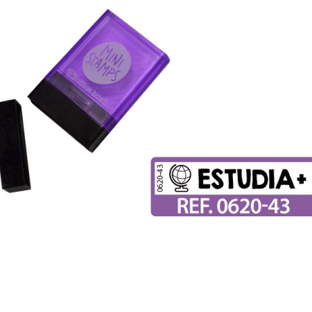 SELLO "ESTUDIA +" CASTELLANO MORADO