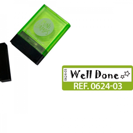 SELLO "WELL DONE" INGLES VERDE