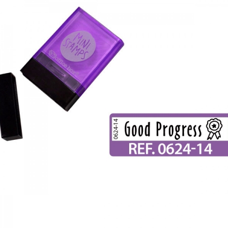 SELLO "GOOD PROGRESS" INGLES MORADO