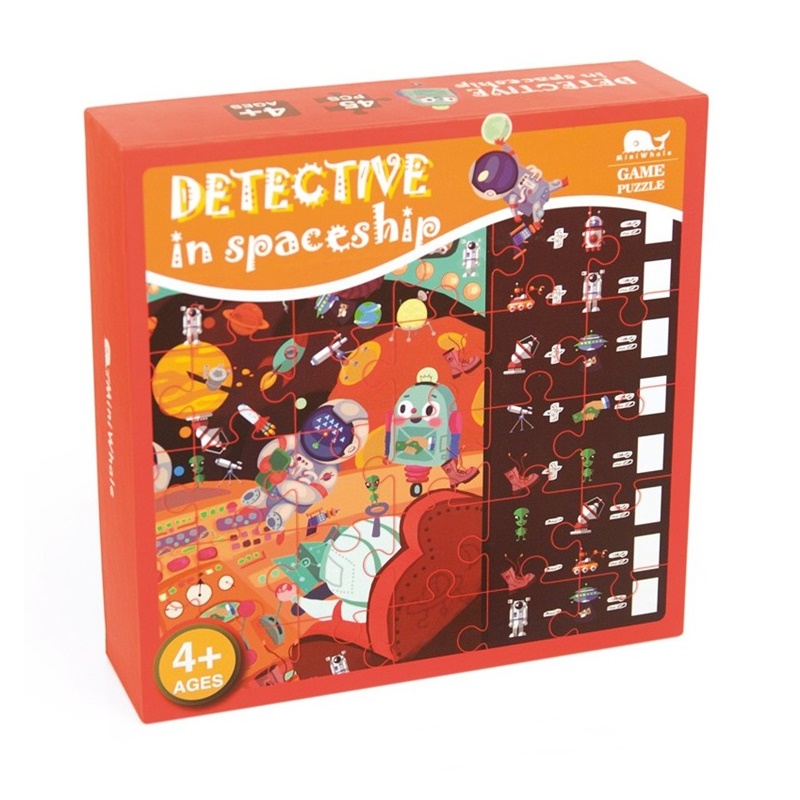 Puzzle Detective in spaceship 45 piezas