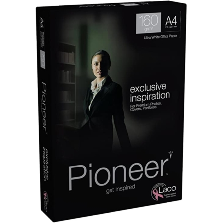 PAQUETE DE 250 HOJAS DE PAPEL FOTOCOPIADORA A4 160 GRS PIONEER