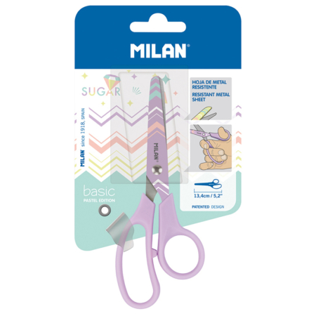 BLISTER TIJERAS MILAN BASIC S.DIAMOND LAVENDER