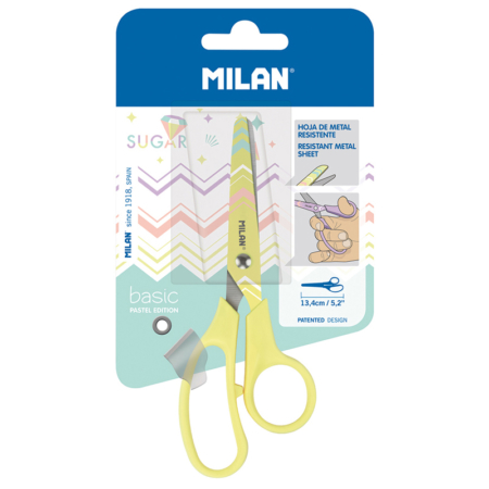 BLISTER TIJERAS MILAN BASIC S DIAMOND VANILLA