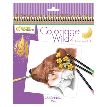 CUADERNO COLOREAR WILD 4