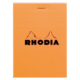 BLOC RHODIA ORANGE GRAP. 80H, 80G 8,5X12