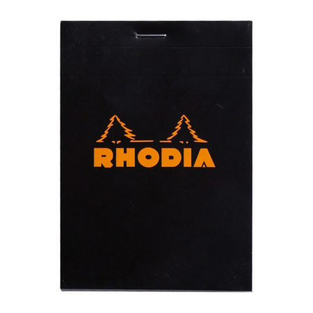 BLOC RHODIA BLACK GRAP. 80H, 80G 8,5X12