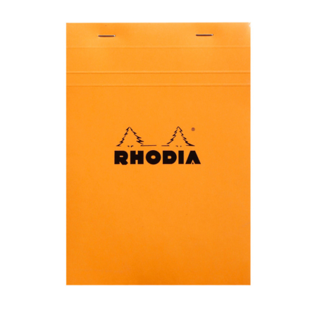 BLOC RHODIA ORANGE GRAP. 80H, 80G 14,8X2