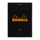 BLOC RHODIA BLACK GRAP. 80H, 80G 8,5X12