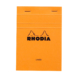 BLOC RHODIA ORANGE GRAP. 80H, 80G 10,5X1