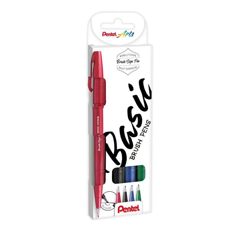 Estuche 12 Rotuladores Lettering Pastel Pentel Touch