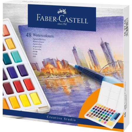 ESTUCHE DE 48 ACUARELAS FABER CASTELL