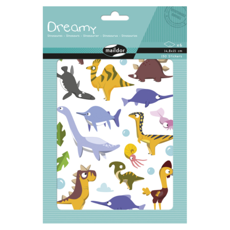 DREA PQ 6H 14,8X21CM, DINOSAURIOS