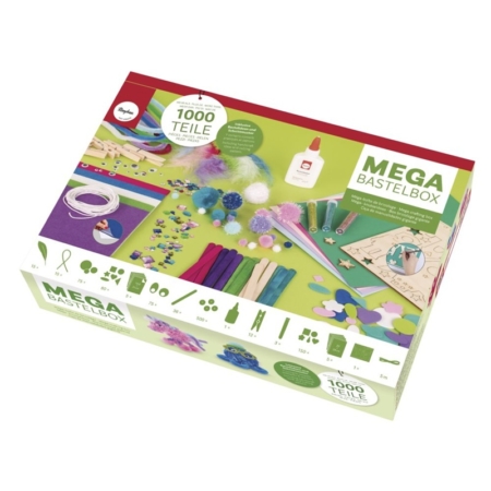 MEGA CAJA DE ARTESANIA FANTASIA 1000 PIEZAS