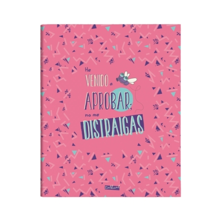 CARPETA TALKUAL by FINOCAM 4 ANILLAS Ø35mm DINA4 APROBADO ROSA ESPAÑOL