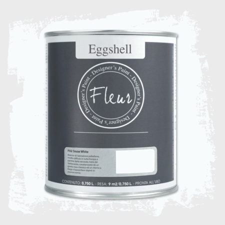 Pintura eggshell de Fleur 750 ml Snow White