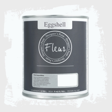 Pintura eggshell de Fleur 750 ml Snow White