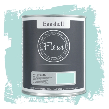 Pintura eggshell de Fleur 750 ml Cape Town blue