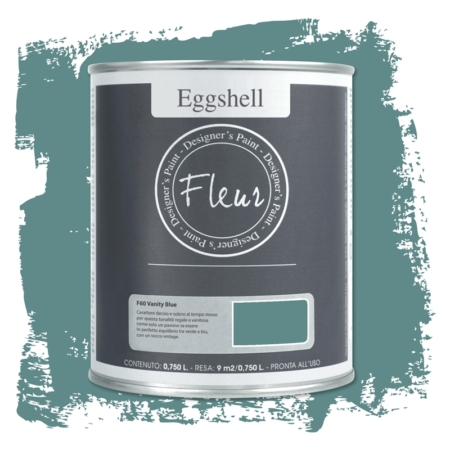 Pintura eggshell de Fleur 750 ml Vanity Blue