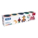 CAJA DE 5 BOTES DE PASTA DE MODELAR BLANDA GLITTER SOFT DOUGH