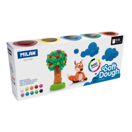 CAJA DE 10 BOTES DE PASTA DE MODELAR BLANDA SOFT DOUGH