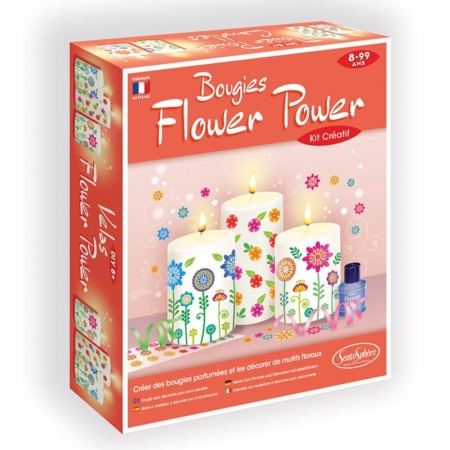 TALLER VELAS DIVERTIDAS FLOWER POWER