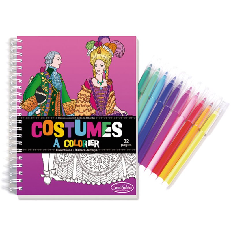 CUADERNO DE VESTIDOS PARA COLOREAR CON ROTULADORES