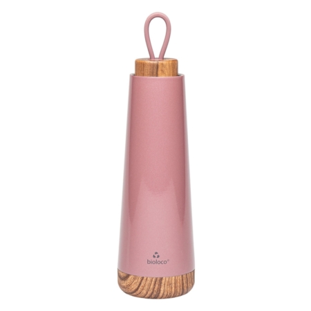 BOTELLA TERMO DE ACERO INOXIDABLE BIOLOCO 500 ML CIRUELA