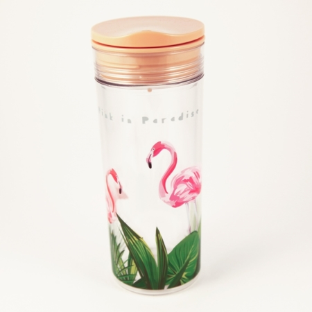 BOTELLA DE TRITAN SLIDECUP 550 ML FLAMINGO