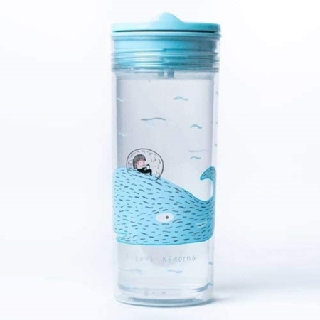 BOTELLA DE TRITAN SLIDECUP 550 ML WHALE