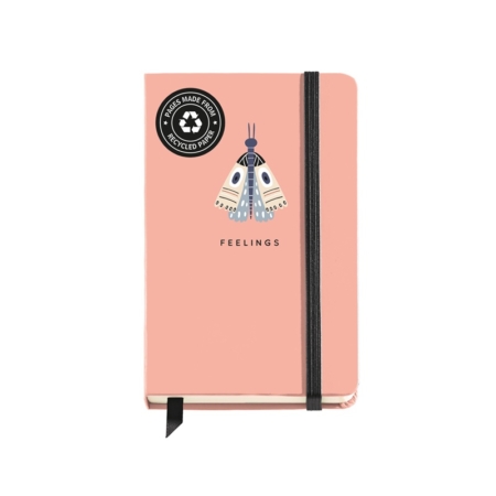 CUADERNO LOGBOOK 90X140 LISO NATURALLY BUTTERFLY