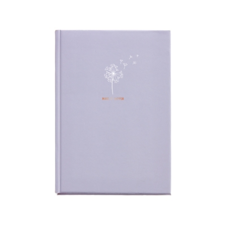 CUADERNO PUNTEADO A5 MAKE A WISH LILA