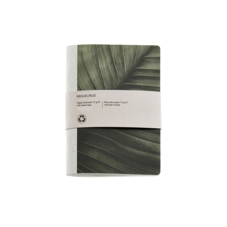 CUADERNO RECICLADO 104X150 LISO EARTH HOJA